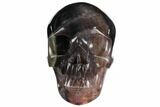 Realistic, Carved Purple Fluorite Skull #150858-2